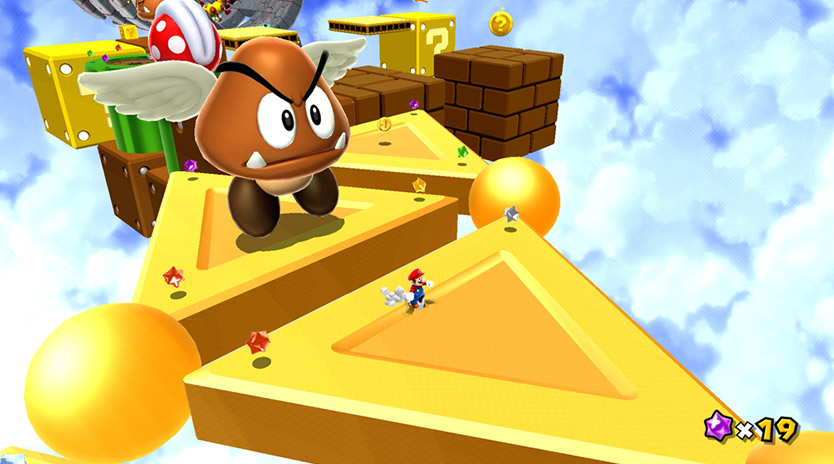 La biographie de Goomba avec un champignon ailé de Nintendo