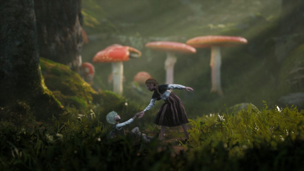 Olle et Lillemor, frère et soeur dans l'univers horrifique de Bramble : the Mountain King