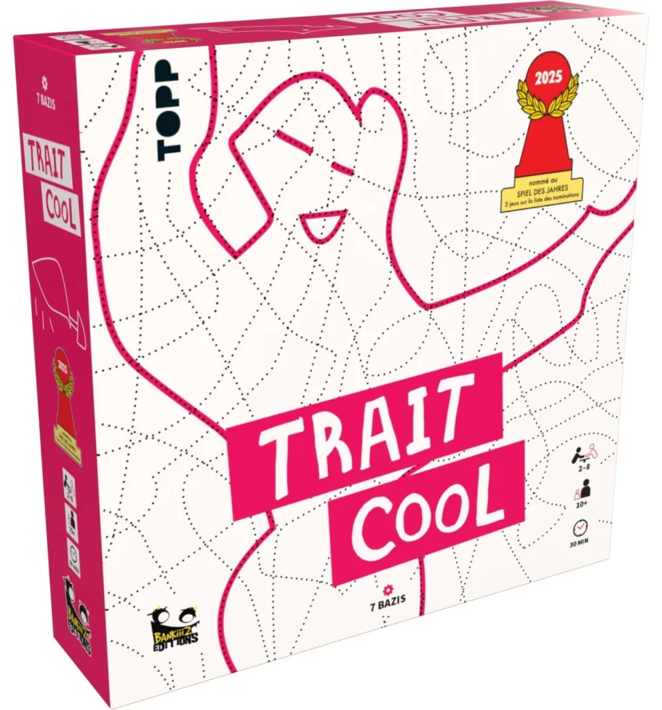 Trait cool, jeu de traits à relier entre amis