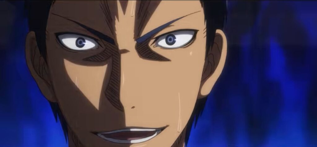 Daiki Aomine cheveux bleus joueur que personne d'autres ne peut battre sauf lui-même