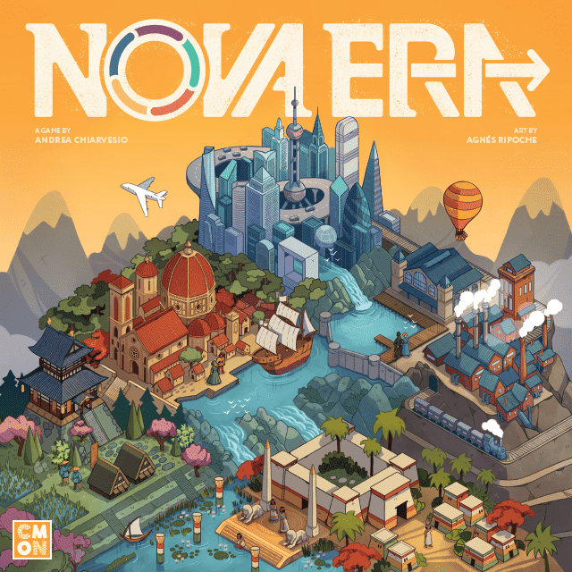 Nova Era avec un village qui suit les époques et les météos