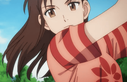 Yumiko Koizumi golfeuse rising impact avec son backspin et ses cheveux bruns