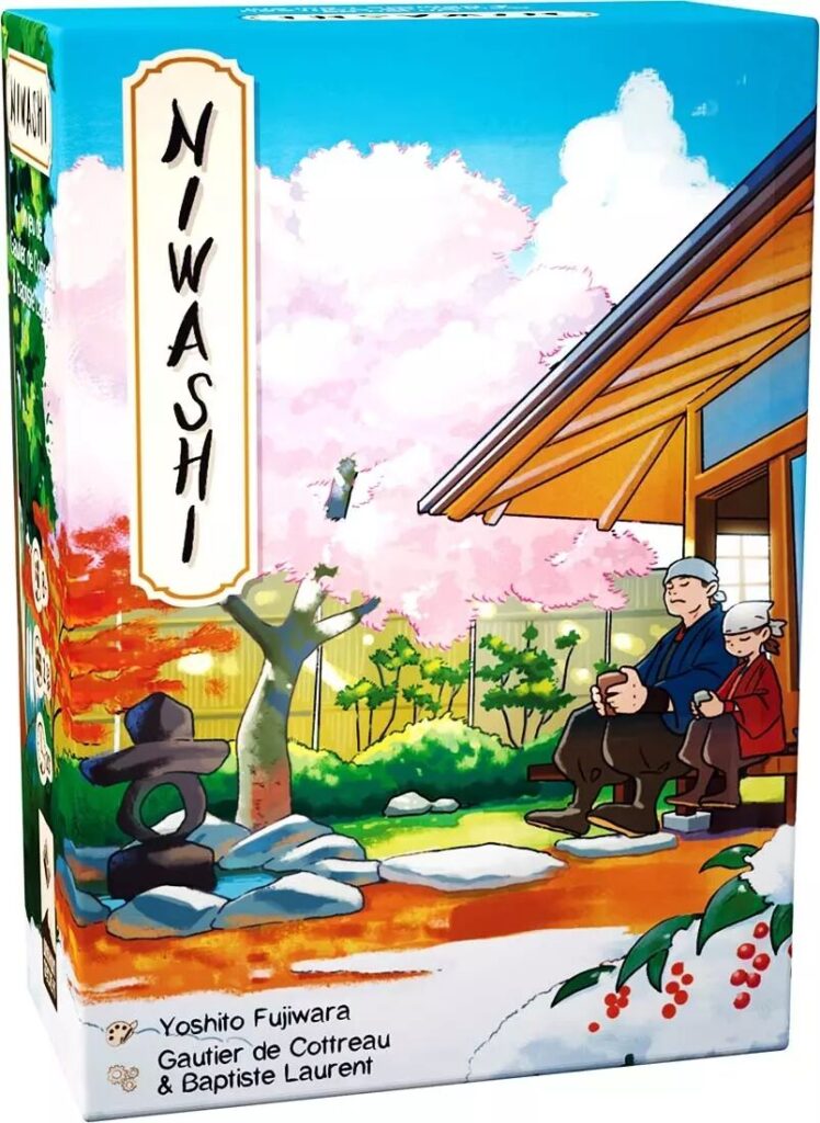 Niwashi Arkham Society avec un jardin japonais et des architectes devant un temple nippon